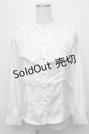 画像: axes femme kawaii / ヴィンテージサテンブラウス  白 S-25-09-07-014-AX-BL-AS-ZS