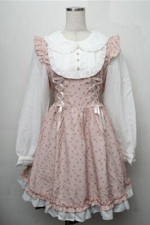 画像: Amavel / Flower Gardenミドルワンピース  ピンク S-25-09-07-035-CA-OP-HR-ZS