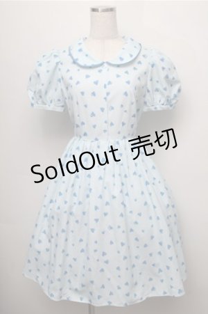画像: MILK / Dream ハート　ワンピース  サックス S-25-09-07-036-ML-OP-AS-ZI