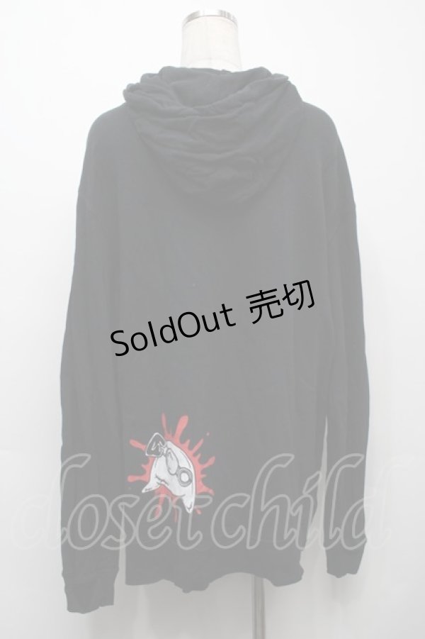 画像2: NieR Clothing / プリントフードプルパーカー  黒 S-25-09-10-038-PU-TO-HR-ZI (2)