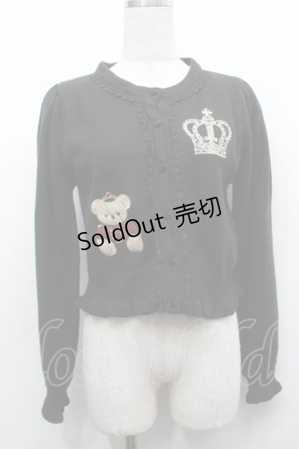 画像1: axes femme kawaii / ロンドントイズニットカーデ M 黒 S-25-09-10-040-AX-TO-AS-ZS (1)