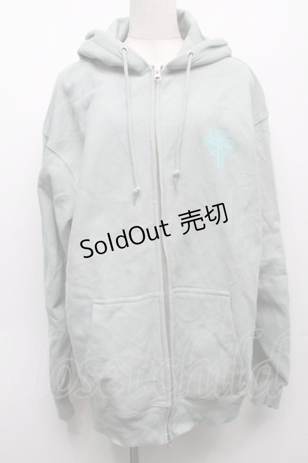 画像1: KRY CLOTHING / 「GANMEN」フーディー  スモークグリーン S-25-09-10-041-EL-TO-HR-ZS (1)