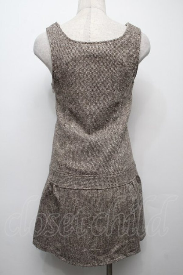 画像2: LIZ LISA / Wボタンツイードジャンスカ  ブラウン S-25-09-10-043-LO-OP-AS-ZS (2)