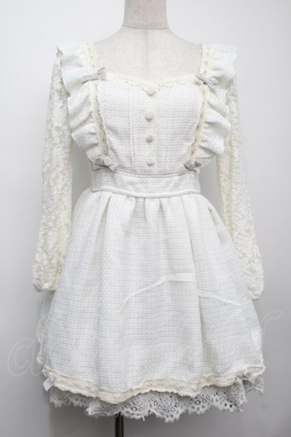 画像1: LIZ LISA / ツイード袖レースワンピース  オフ S-25-09-10-046-LO-OP-HR-ZS (1)