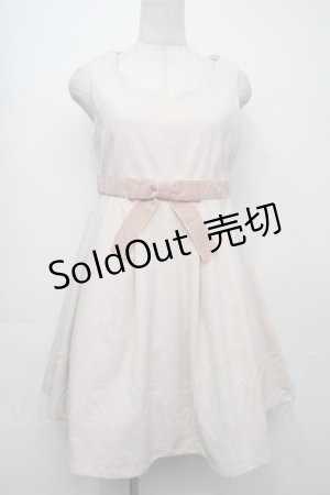 画像: Ank Rouge / ベロアリボンワンピース  ピンク S-25-09-10-047-CA-OP-AS-ZS