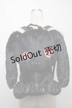 画像: NieR Clothing / NieRちゃんぬいぐるみリュック  黒 S-25-09-10-007-PU-BG-HR-ZS