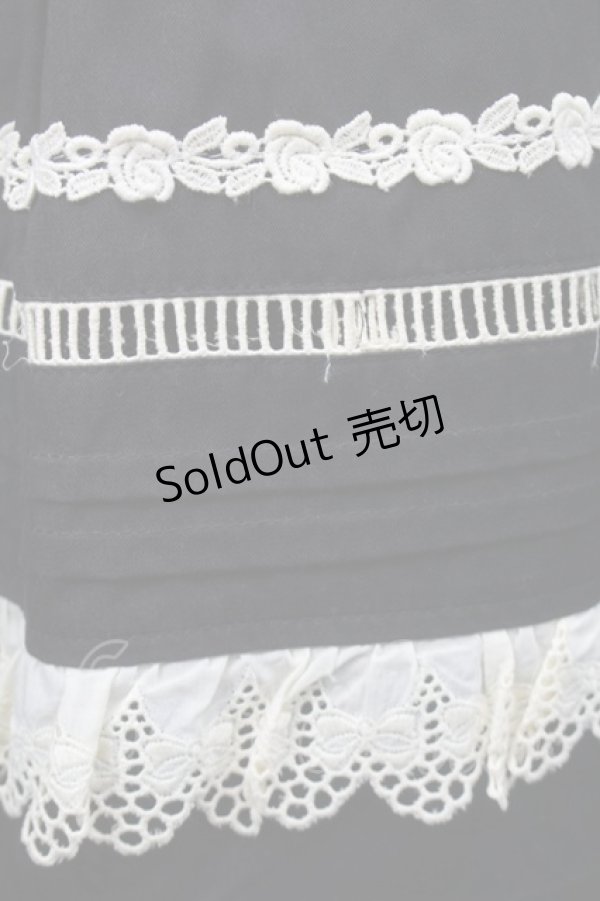 画像3: Cornet / ローズレーススカート  黒ｘキナリ S-25-09-10-058-LO-SK-AS-ZS (3)