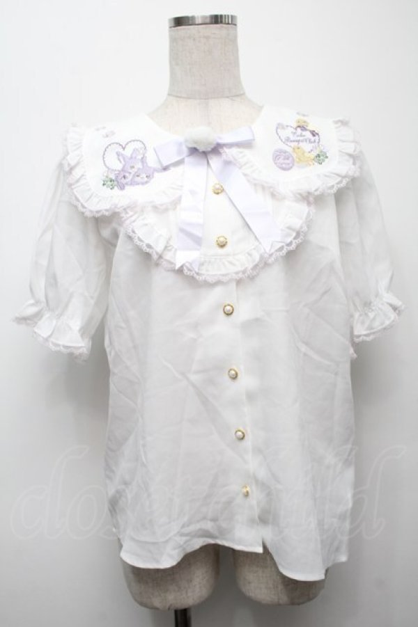 画像1: Amavel / Bunny＆Chick Festival ブラウス  白 S-25-09-10-011-CA-BL-AS-ZS (1)