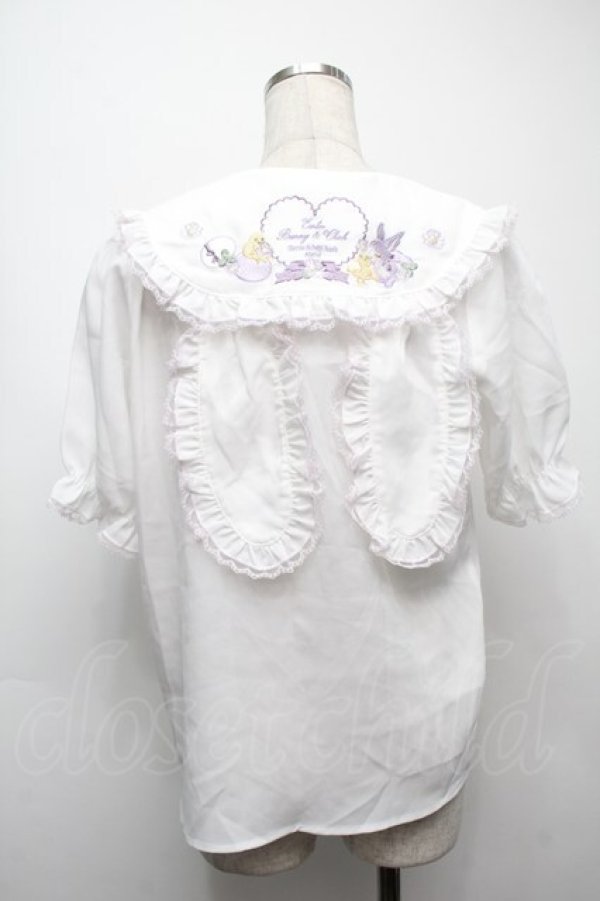 画像2: Amavel / Bunny＆Chick Festival ブラウス  白 S-25-09-10-011-CA-BL-AS-ZS (2)