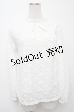 画像: 【SALE】LOLITA / 総レーストップス  白 S-25-09-10-012-LO-TO-HR-ZT067