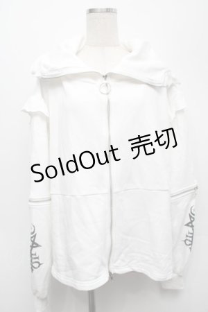 画像: KRY CLOTHING / 「BABUPK 2」パーカー  白 S-25-09-10-013-EL-BL-HR-ZS