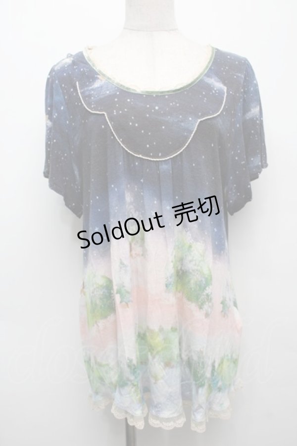 画像1: Franche Lippee / pt半袖カットソー  紺 S-25-09-10-019-LO-TO-ET-ZS (1)