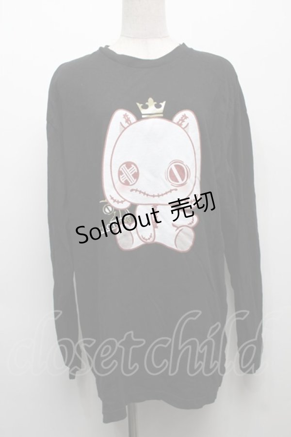 画像1: NieR Clothing / プリントロンT  黒 S-25-09-10-026-PU-TO-HR-ZS (1)