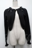 画像1: m petit by misako / リボンニットボレロ M 黒 S-25-09-10-029-LO-TO-AS-ZS (1)