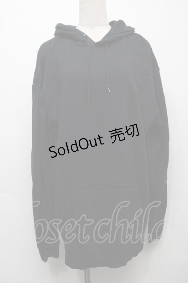 画像1: NieR Clothing / プリントフードプルパーカー  黒 S-25-09-10-038-PU-TO-HR-ZI (1)