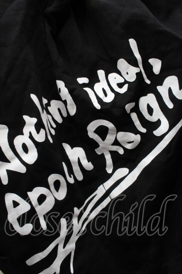 画像3: NieR Clothing / プリントフード重ねプルオーバー  黒ｘ白 S-25-09-11-036-PU-TO-HR-ZI (3)