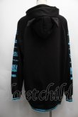 画像2: NieR Clothing / ネコミミフードパーカー  黒ｘブルー S-25-09-11-037-PU-TO-HR-ZI (2)