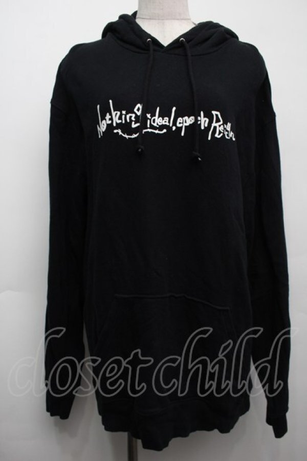 画像1: NieR Clothing / プリントフード付きプルオーバー  黒 S-25-09-11-040-PU-TO-HR-ZI (1)