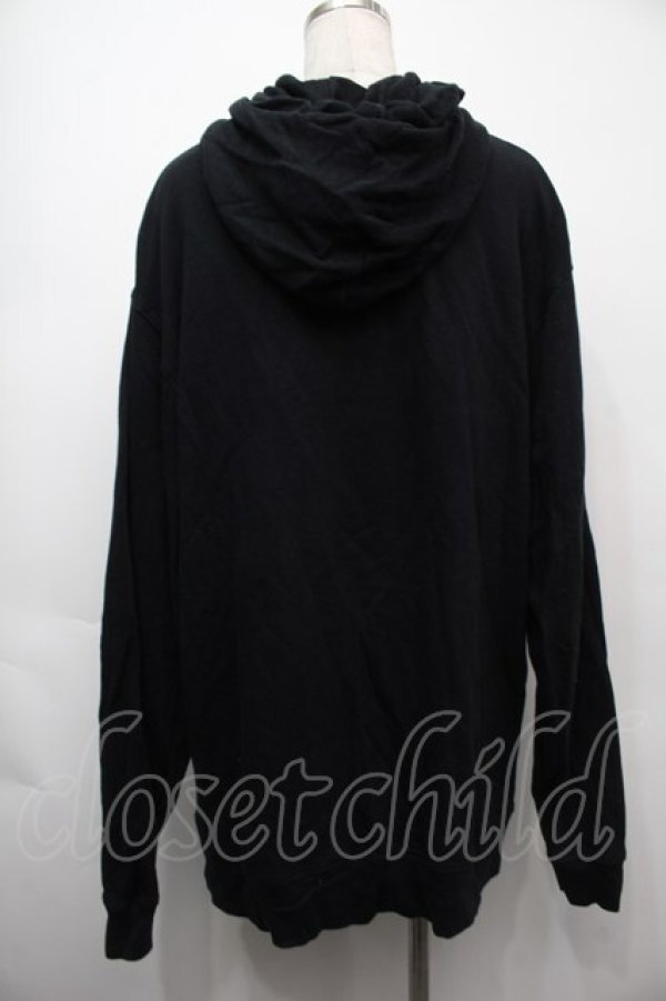 画像2: NieR Clothing / プリントフード付きプルオーバー  黒 S-25-09-11-040-PU-TO-HR-ZI (2)