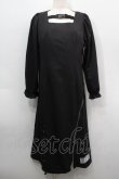 画像1: NieR Clothing / ZIPｘ編み上げワンピース  黒 S-25-09-11-043-PU-OP-HR-ZI (1)