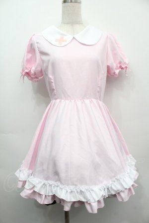 画像: LOLITA / ナース風ワンピース  ピンク S-25-09-11-047-LO-OP-HR-ZS