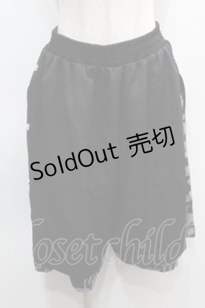 画像: NieR Clothing / レオパードレイヤードパンツ  黒ｘグレー S-25-09-11-055-PU-PA-HR-ZS