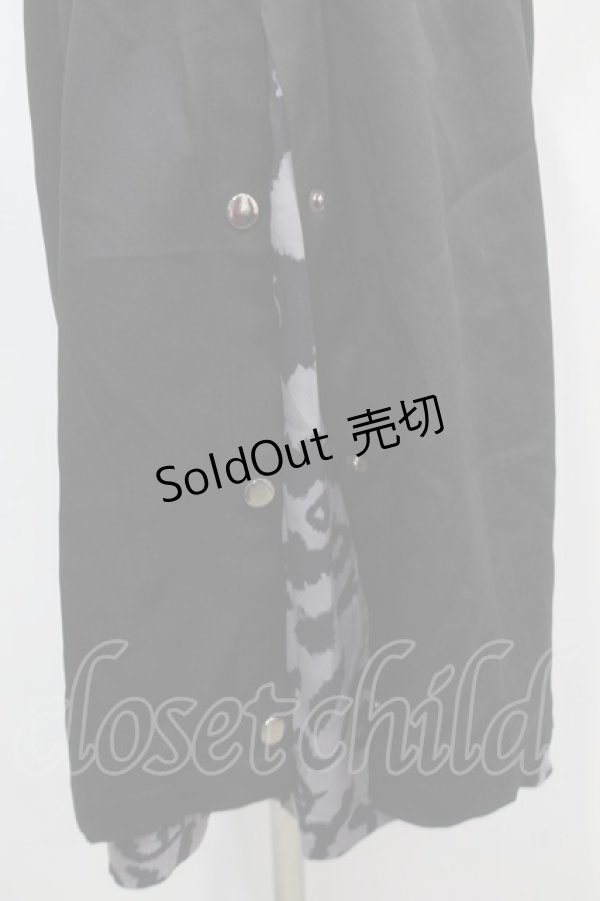 画像3: NieR Clothing / レオパードレイヤードパンツ  黒ｘグレー S-25-09-11-055-PU-PA-HR-ZS (3)