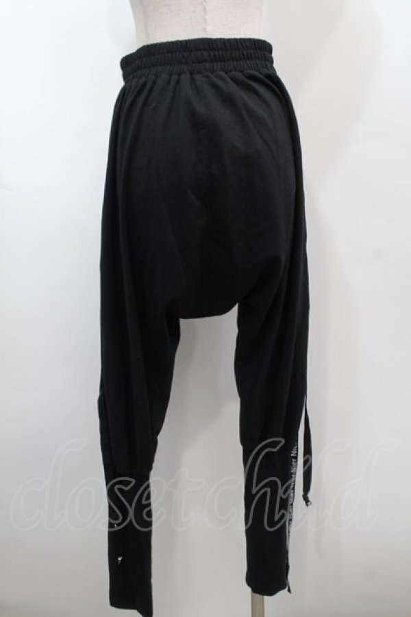 画像2: NieR Clothing / レースアップサルエルパンツ  黒 S-25-09-11-057-PU-PA-HR-ZS (2)