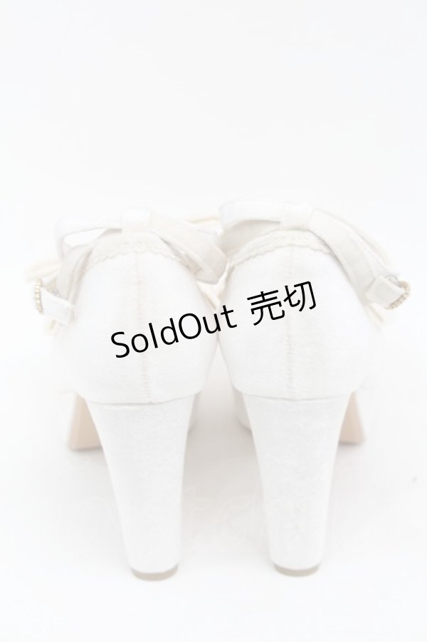 画像3: LIZ LISA / リボンベロアヒールパンプス  オフ S-25-09-11-007-LO-SH-HR-ZS (3)