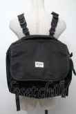 画像1: NieR Clothing / ロゴリュック  黒 S-25-09-11-012-PU-BG-HR-ZS (1)