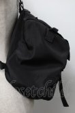画像3: NieR Clothing / ロゴリュック  黒 S-25-09-11-012-PU-BG-HR-ZS (3)