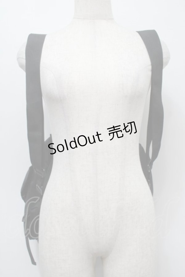 画像4: NieR Clothing / ロゴリュック  黒 S-25-09-11-012-PU-BG-HR-ZS (4)