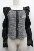 画像1: NieR Clothing / 切替長袖トップス  黒ｘグレー S-25-09-11-025-PU-TO-HR-ZI (1)