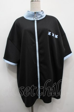 画像: NieR / バイカラーZIPアップ  黒ｘサックス S-25-09-11-028-EL-TO-HR-ZS