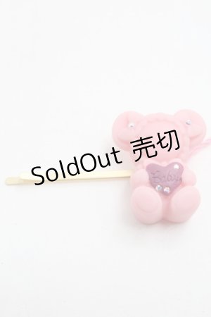 画像: BABY,THE STARS SHINE BRIGHT / くみゃちゃんのLove Chocolateヘアピン  ピンク S-25-09-12-001-BA-AC-AS-ZS