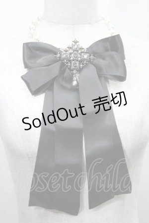 画像: Luxmira / リボンチョーカー  黒 S-25-09-12-037-LO-AC-AS-ZS