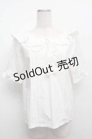 画像: 【SALE】LIZ LISA / 襟付コットンブラウス  白 S-25-09-12-040-LO-TO-HR-ZT352