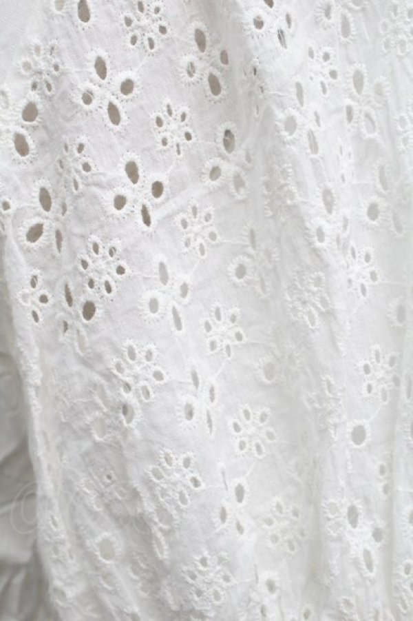 画像3: LIZ LISA / 襟付コットンブラウス  白 S-25-09-12-040-LO-TO-HR-ZT352 (3)