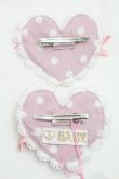 画像2: BABY,THE STARS SHINE BRIGHT / Milky sodaなmy lovely heroineドットクリップ  ピンク S-25-09-12-006-BA-AC-HR-ZS (2)