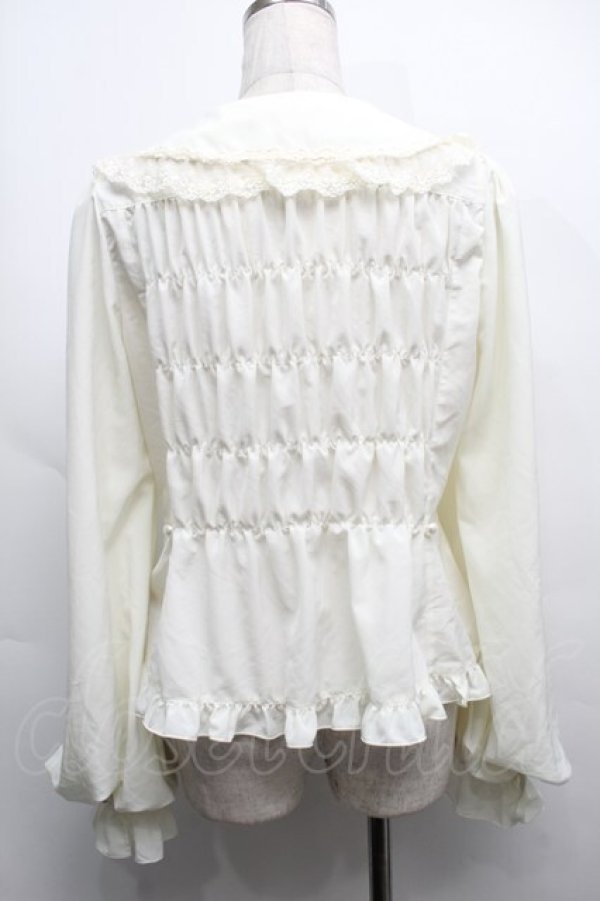 画像2: metamorphose / Creamyフリル丸襟ブラウス 1 キナリ S-25-09-12-045-ME-BL-HR-ZS (2)