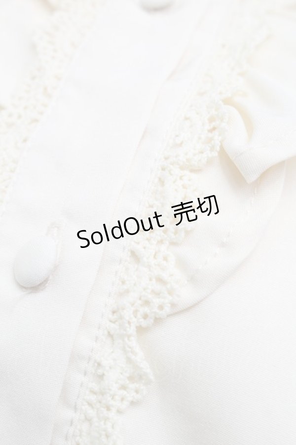 画像3: m petit by misako / AM マルエリフリルブラウス  キナリ S-25-09-12-046-LO-BL-HR-ZS (3)