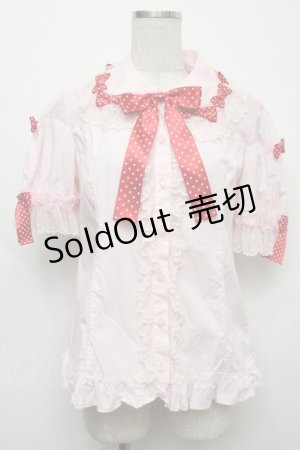 画像: Angelic Pretty / Dreamy Dolce Ribbonブラウス  ピンク S-25-09-12-051-AP-BL-SZ-ZS