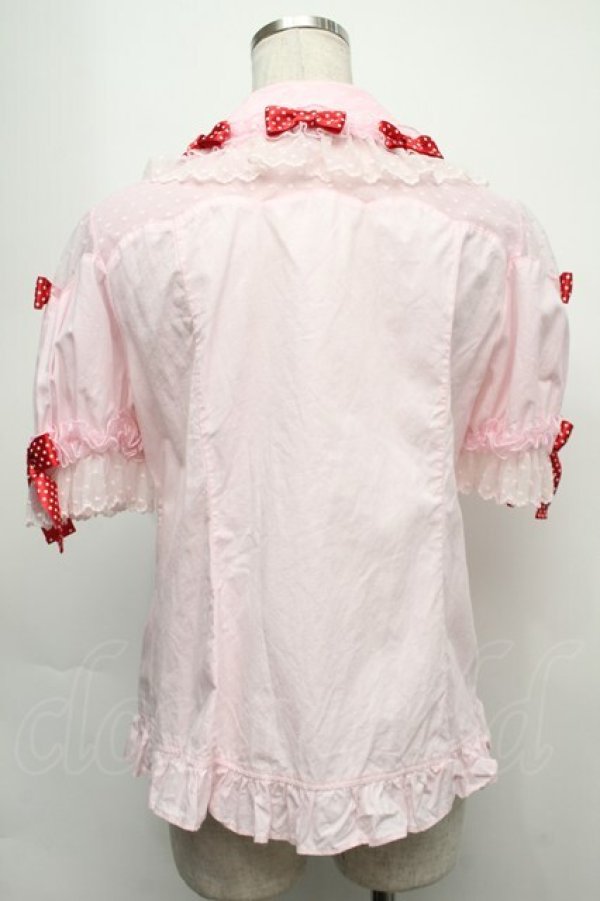 画像2: Angelic Pretty / Dreamy Dolce Ribbonブラウス  ピンク S-25-09-12-051-AP-BL-SZ-ZS (2)