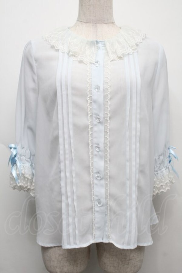 画像1: Angelic Pretty / Sanctuaryブラウス  サックス S-25-09-12-052-AP-BL-AS-ZS (1)