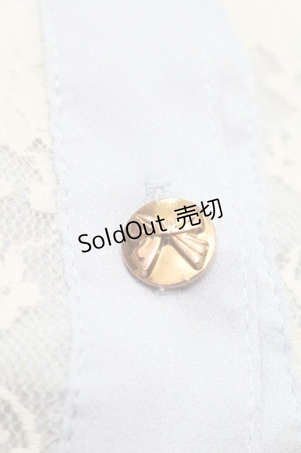 画像4: Ank Rouge / レースデザインブラウス  サックス S-25-09-12-053-CA-BL-AS-ZS (4)