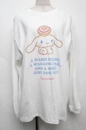画像: Candy Stripper / CINNAMOROLL L/S　Tee  白 S-25-09-12-056-PU-TO-AS-ZS