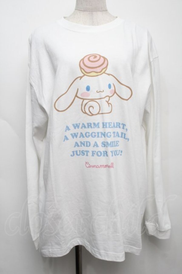 画像1: Candy Stripper / CINNAMOROLL L/S　Tee  白 S-25-09-12-056-PU-TO-AS-ZS (1)