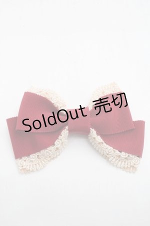 画像: Innocent World / グログランリボンリボンクリップ  ワイン S-25-09-12-009-IW-AC-AS-ZS