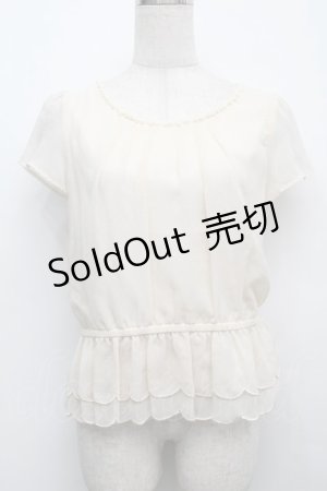 画像: LOLITAその他(お買取対象外) /  ドットシフォントップス  オフ S-25-09-12-059-LO-TO-HR-ZT352