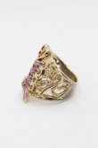 画像2: ANNA SUI / コルセットモチーフ　リング  ゴールド S-25-09-12-016-PU-AC-ET-ZS (2)